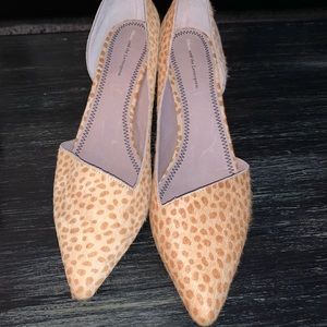 Mohair Tan Leopard heels